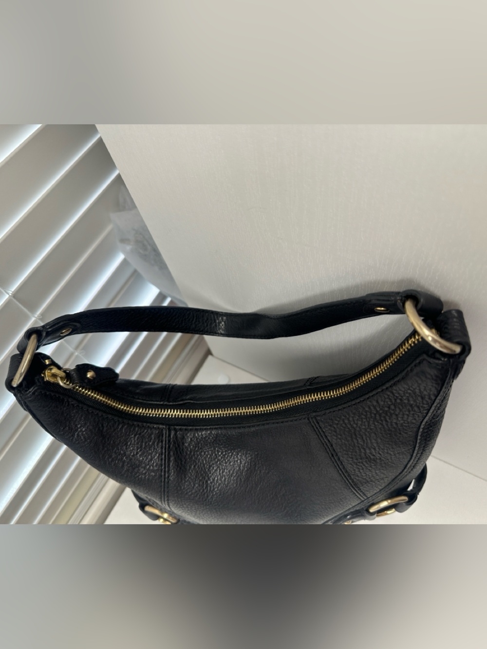 Michael Kors Astor Pebbled Leather Hobo Shoulder Bag Y2K - Picture 3 of 12